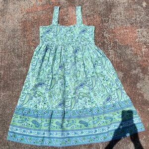 Styled by Saybury 80’s Vintage Paisley Sundress Smocked Bodice LARGE 100% Cotton
